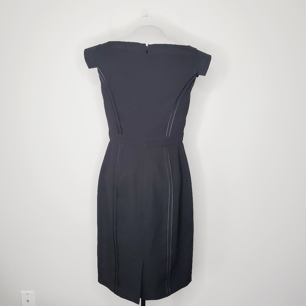 VINCE CAMUTO Black Cap Sleeve Sheath Dress - Picture 5 of 11